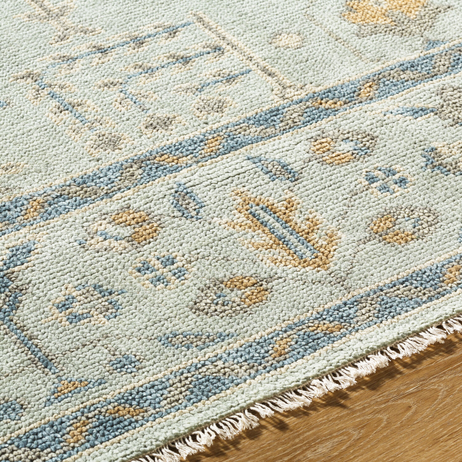 Riviera 36 X 24 inch Silver / Ash / Sage Handmade Rug in 2 x 3