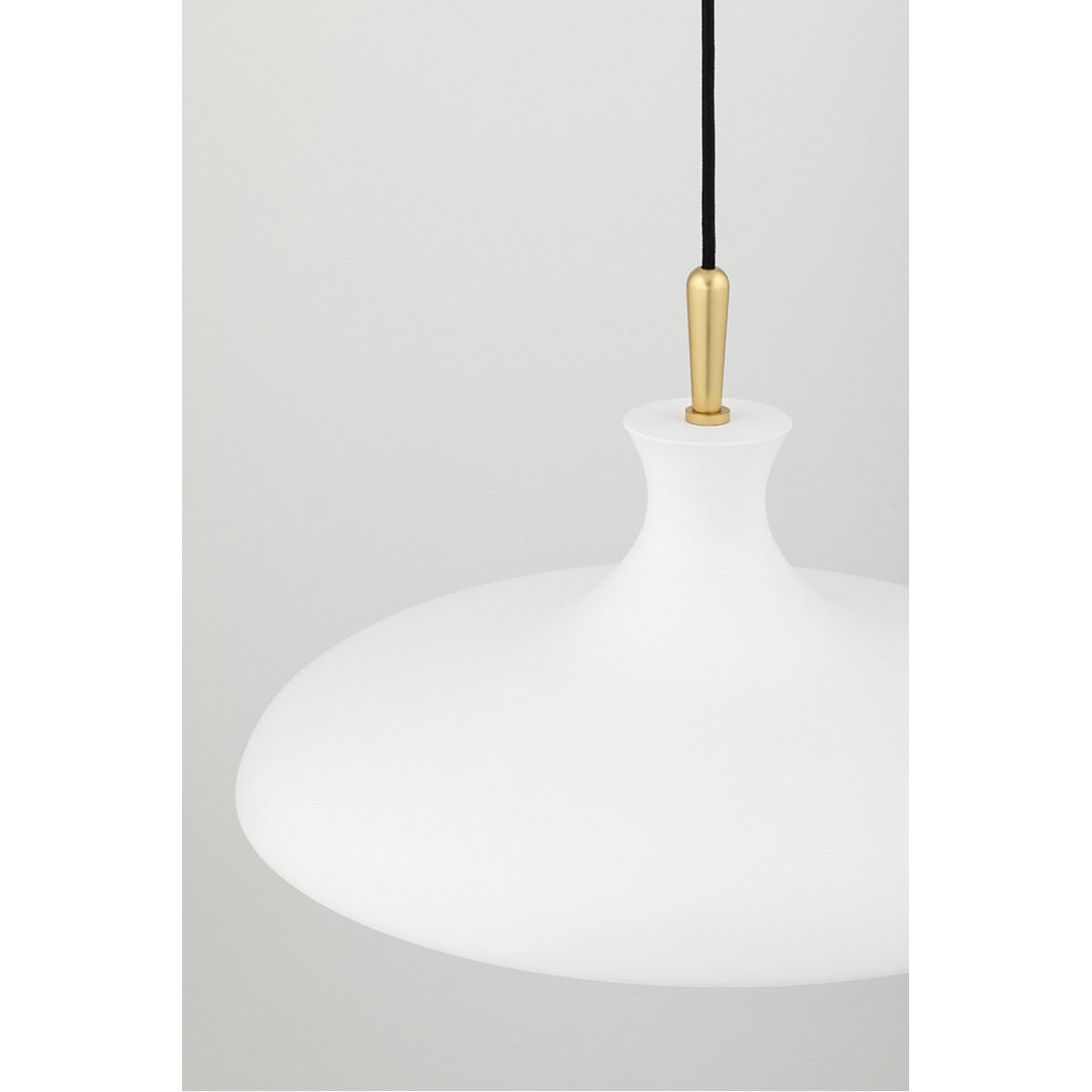 Cassidy 1 Light 21 inch Aged Brass/Soft Off White Pendant Ceiling Light