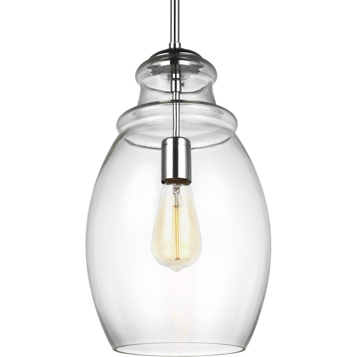 Marino 1 Light 9.25 inch Chrome Pendant Ceiling Light