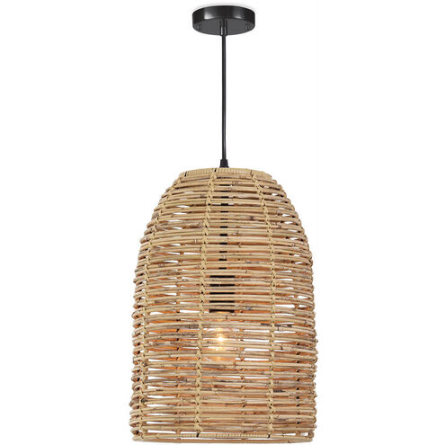 Monica 1 Light 11 inch Natural Pendant Ceiling Light