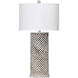 Cameron 34.5 inch 100.00 watt Beige Opal Table Lamp Portable Light