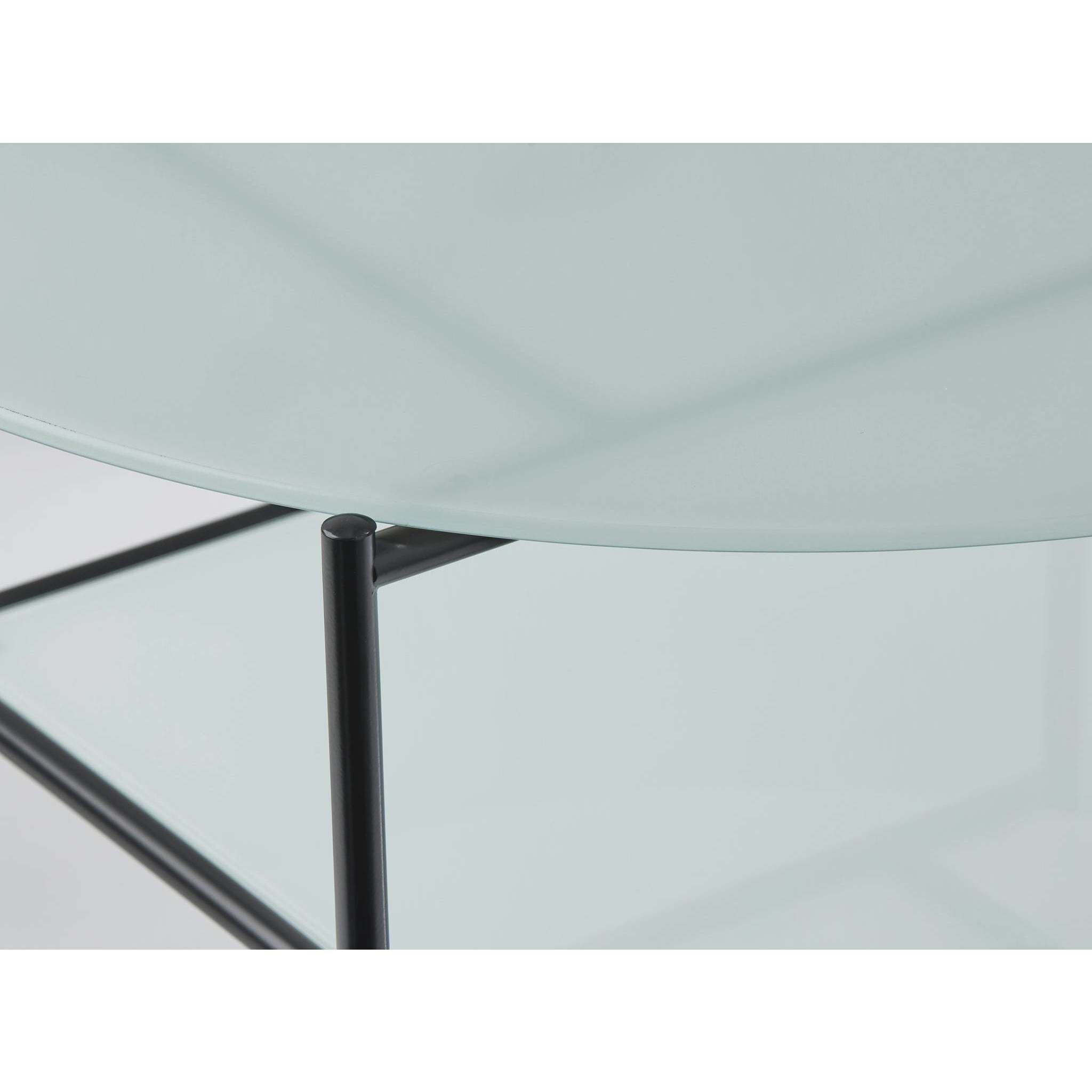 Stephen 31 X 17.75 inch Black and White Coffee Table