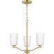 Adley 3 Light 18.12 inch Satin Brass Semi-Flush Convertible Light Ceiling Light