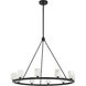 Aragon 10 Light 34.75 inch Matte Black Chandelier Ceiling Light