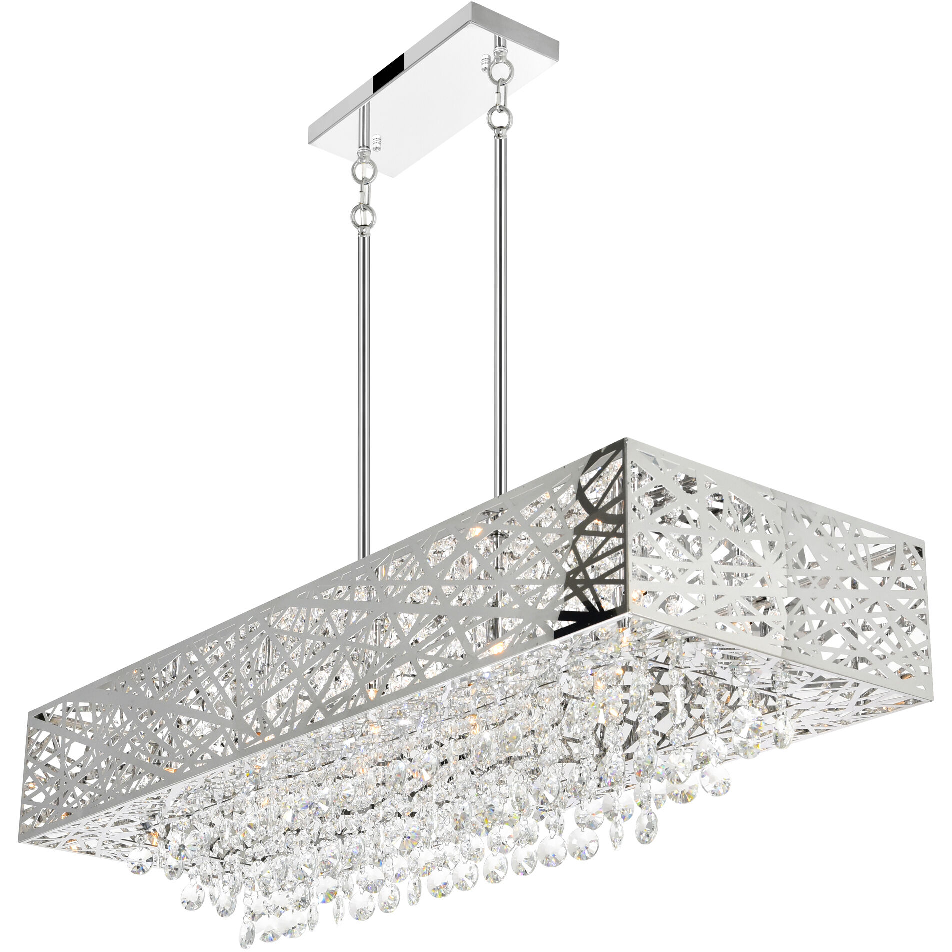 Eternity 16 Light 46 inch Chrome Island/Pool Table Light Ceiling Light