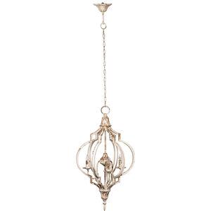 Donalt 17 inch White and Gold Chandelier Ceiling Light