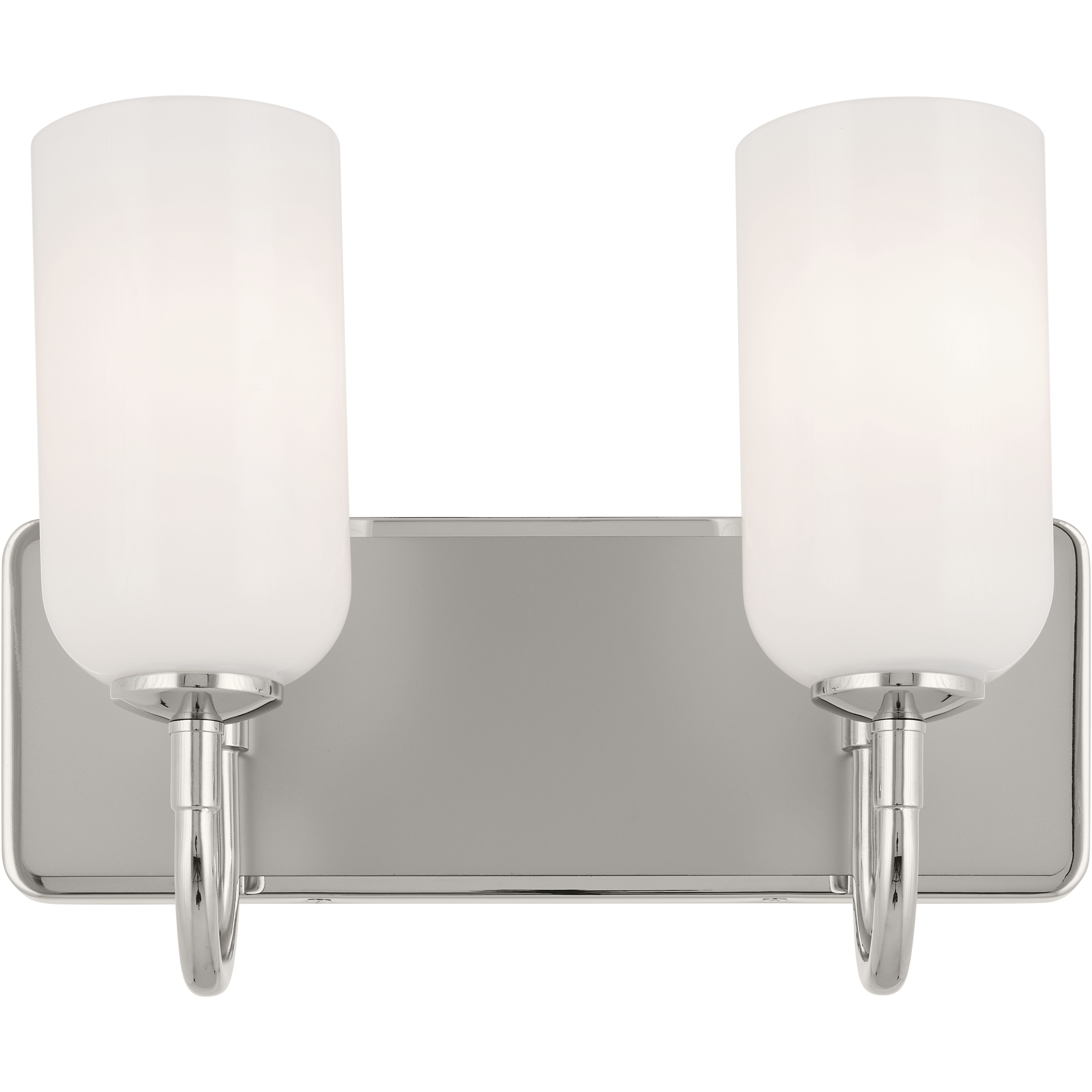 Solia LED 14.25 inch Polished Nickel with Satin Nickel Bathroom Vanity Light Wall Light