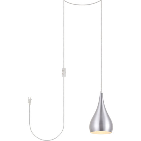 Nora 1 Light 6 inch Burnished Nickel Pendant Ceiling Light