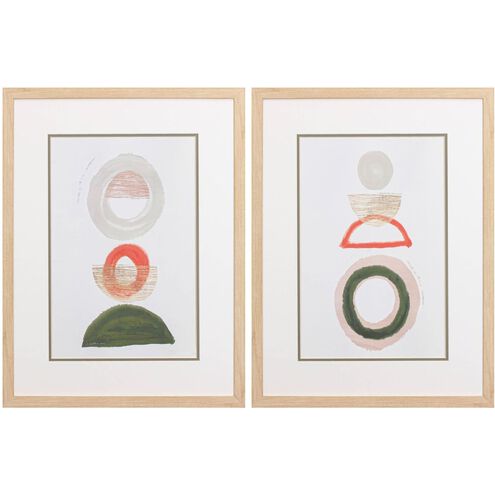 Abstract Collection Orange Framed Art