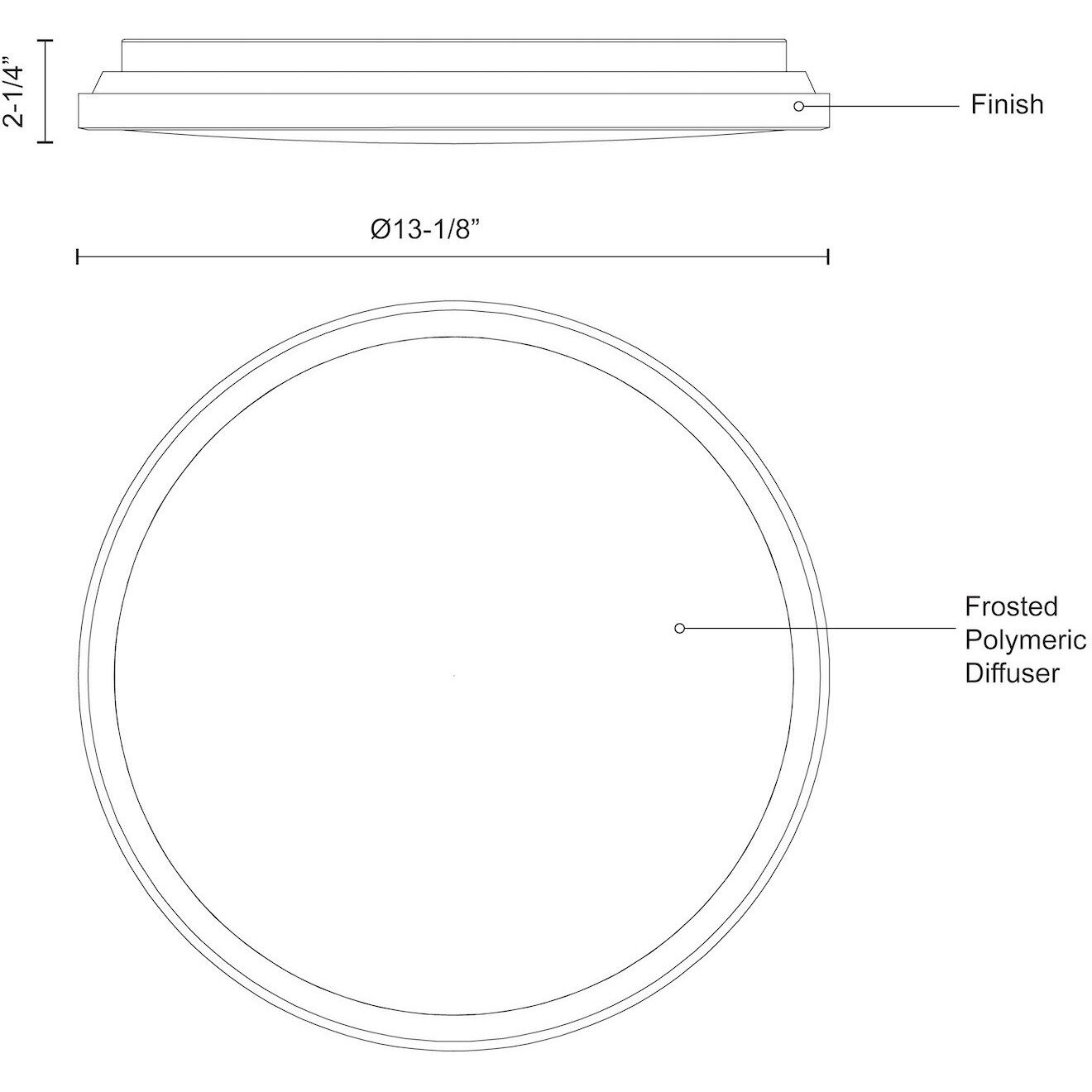 Brook LED 13.13 inch Chrome Flush Mount Ceiling Light