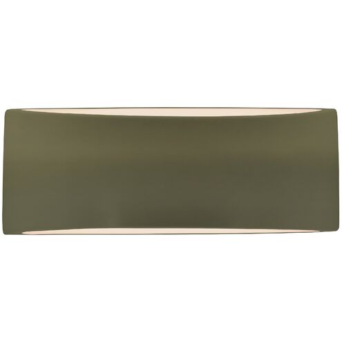 Ambiance LED 13 inch Matte Green ADA Wall Sconce Wall Light