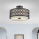 Vistaview 3 Light 15 inch English Bronze Semi-Flush Ceiling Light
