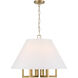 Westwood 6 Light 24 inch Vibrant Gold Chandelier Ceiling Light