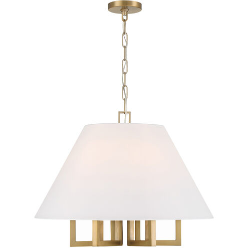 Westwood 6 Light 24 inch Vibrant Gold Chandelier Ceiling Light