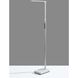 Lennox 61.5 inch 12 watt Black and Silver Multi-Function Floor Lamp Portable Light in White, with Smart Switch, Simplee Adesso