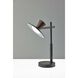 Elmore 16.5 inch 8 watt Black and Walnut Wood LED Desk Lamp Portable Light, with Smart Switch
