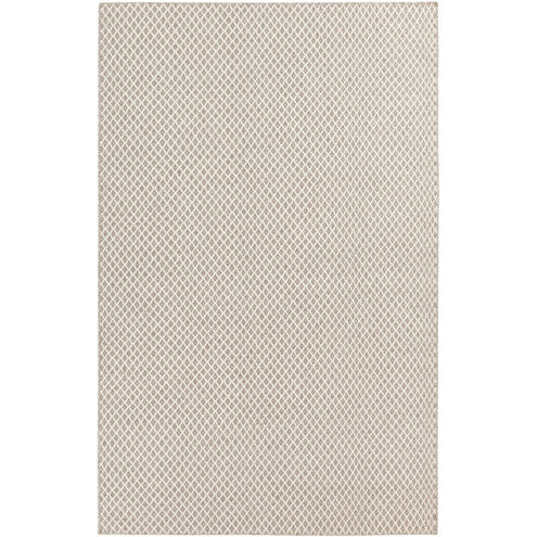 Ravena 63 X 39 inch Taupe/Cream Rugs, Wool