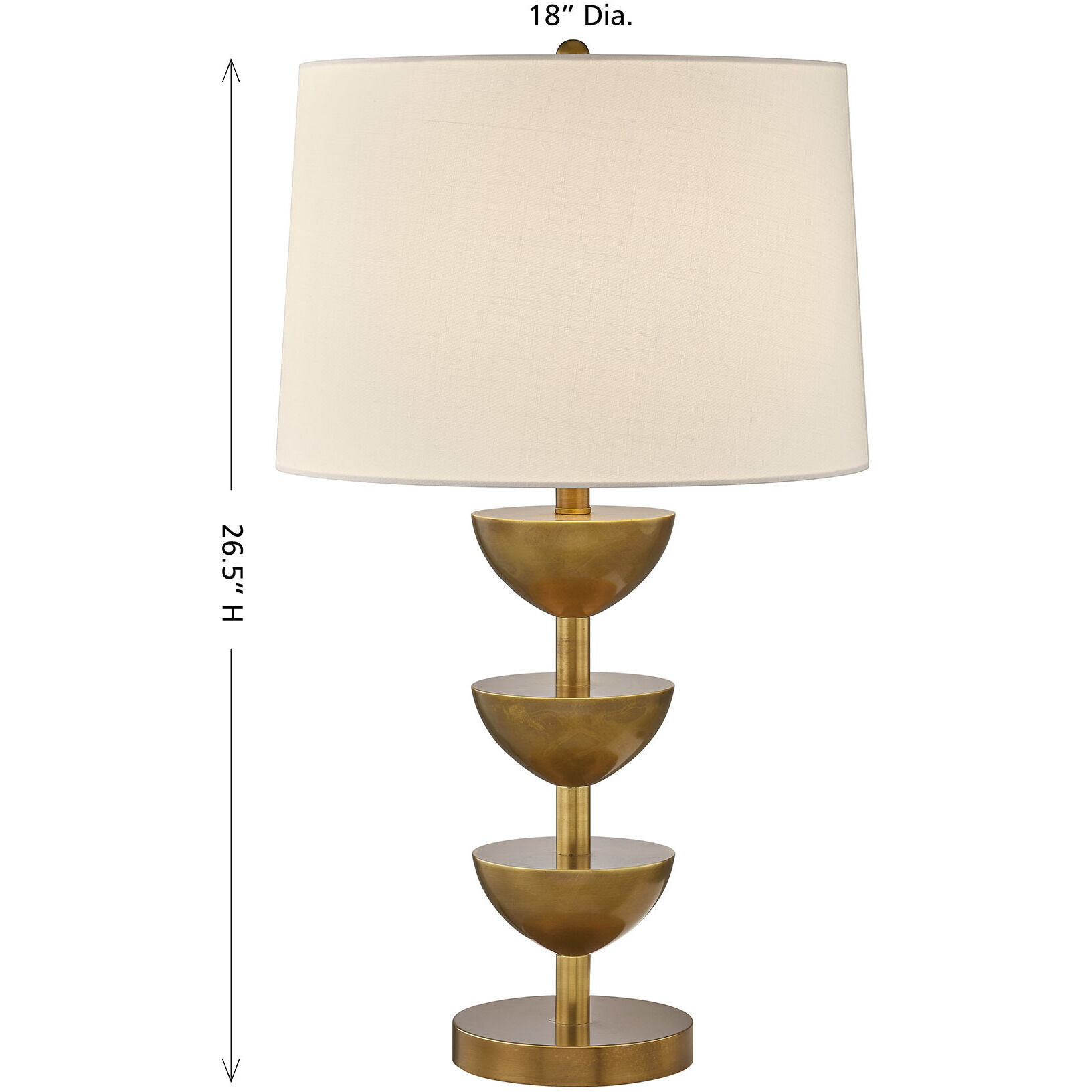 Parson 29 inch 100.00 watt Brass Table Lamp Portable Light, Coco & Dash
