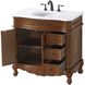 Danville 36 X 36 inch Teak Bathroom Vanity Cabinet