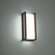 Axel LED 14 inch Black Outdoor Wall Light, dweLED