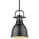 Yep Duncan 1 Light 8.88 inch Matte Black Pendant Ceiling Light, Small
