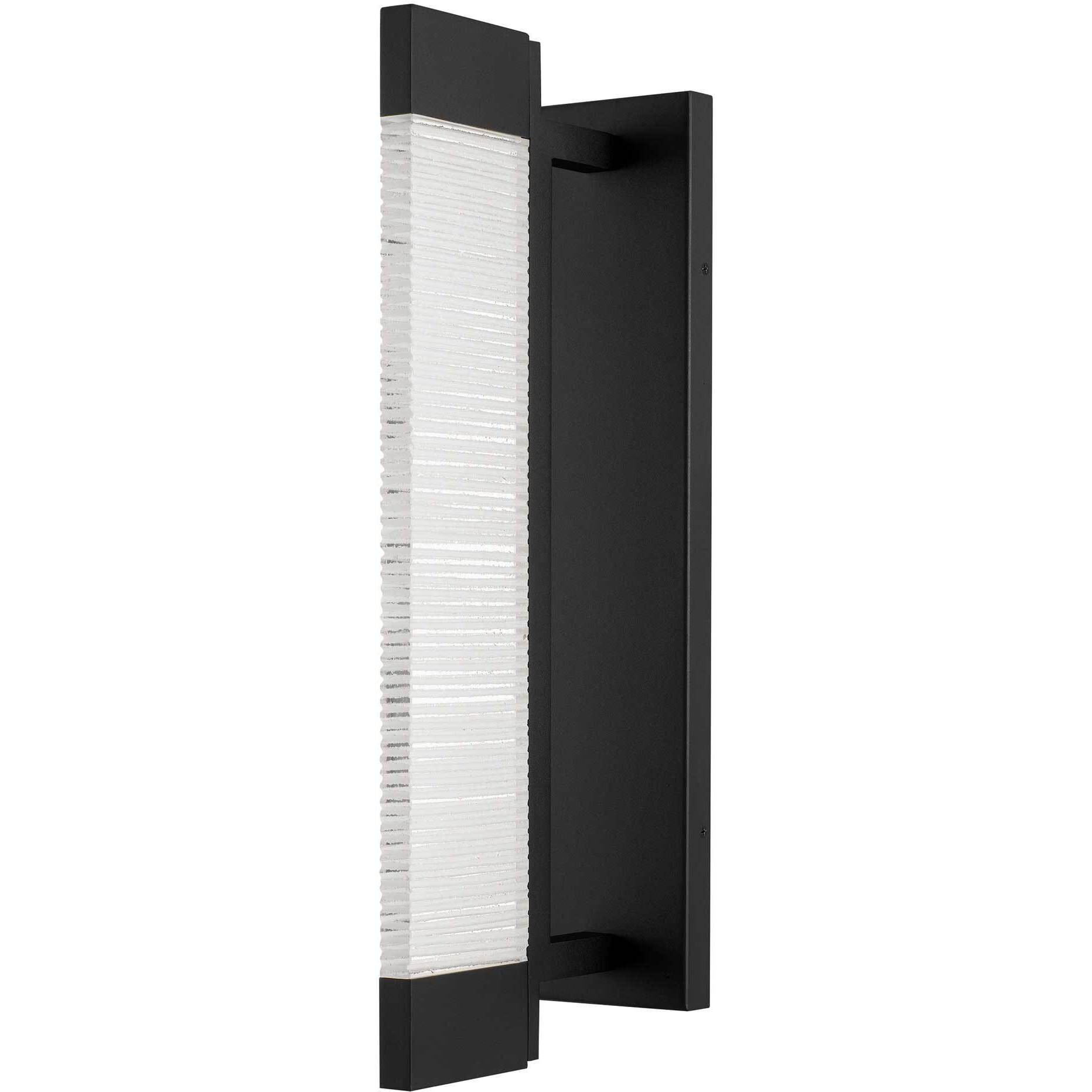 Solice LED 21 inch Sand Black Outdoor Wall Sconce