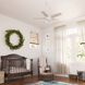 Margo 44 inch Matte Black with Golden Maple Blades Ceiling Fan