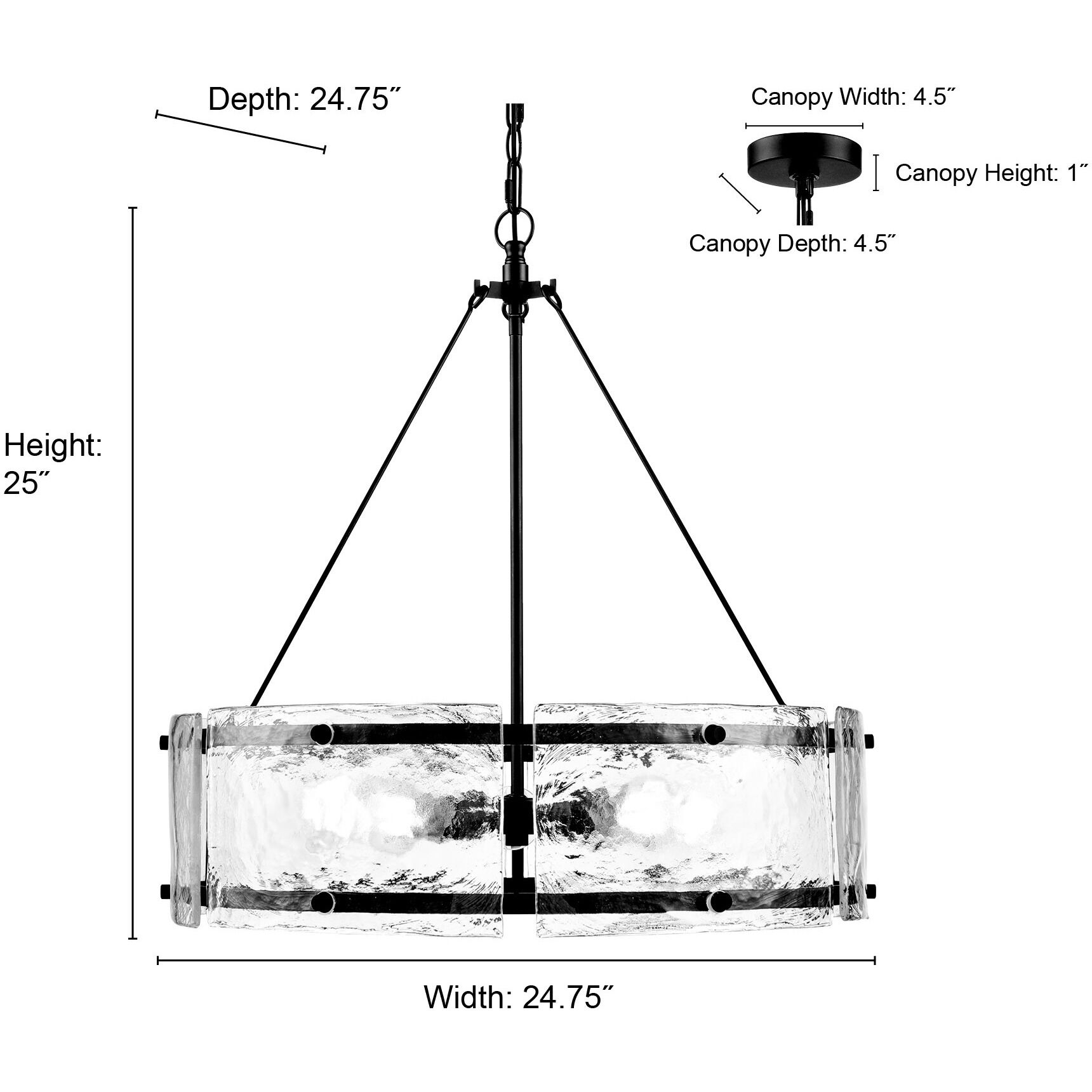 Bennetti 5 Light 24.75 inch Polished Nickel Pendant Ceiling Light