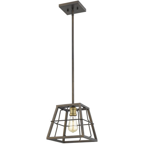 Charley 1 Light 10 inch Oil-Rubbed Bronze Mini-Pendant Ceiling Light