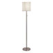 Boxus 58 inch 60 watt Satin Nickel Floor Lamp Portable Light