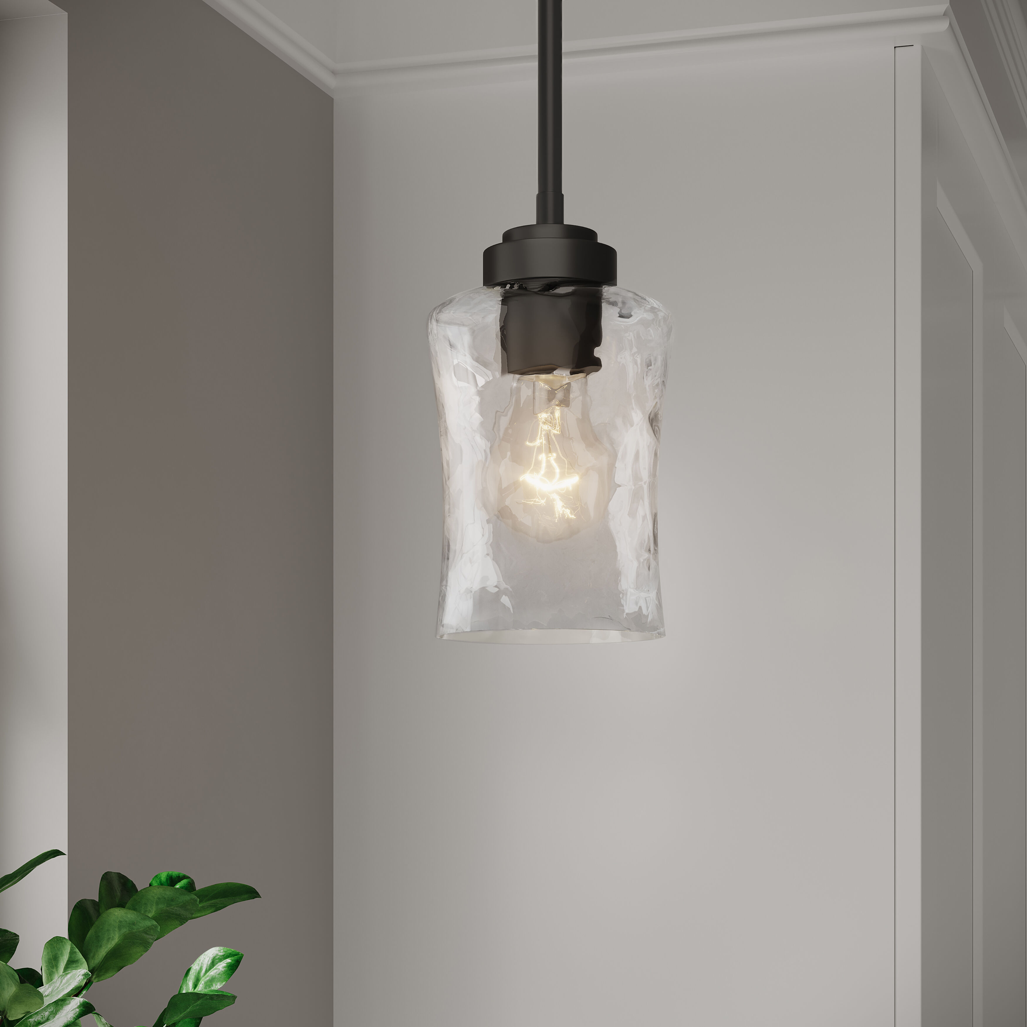 Clarvyn 1 Light 5 inch Matte Black Mini Pendant Ceiling Light