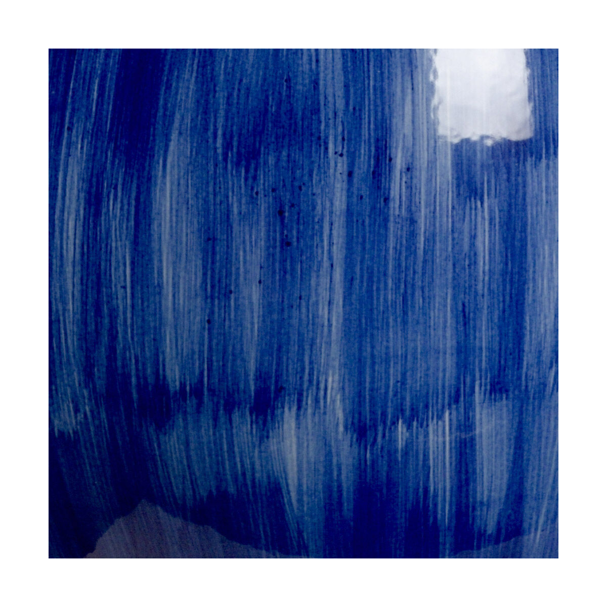 MarketPlace 31 inch 100 watt Cobalt Blue Glaze Table Lamp Portable Light