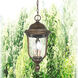 Havenwood 3 Light 10 inch Tavira Bronze And Alder Silver Outdoor Hanging Light, Great Outdoors 