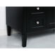 Park Avenue 40 X 21.5 X 35 inch Black Vanity Sink Set