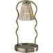 Chiara 13.5 inch 50 watt Antique Brass Candlewarmer Lamp Portable Light, Simplee Adesso