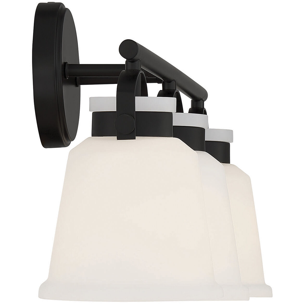 Kaden 3 Light 26 inch Black Bathroom Vanity Light Wall Light, Essentials