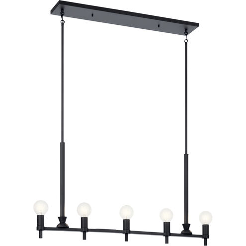 Torvee 5 Light 2.75 inch Black Chandelier Ceiling Light