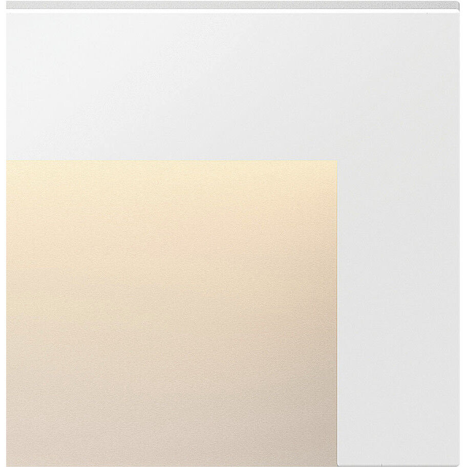 Taper 12v 2.50 watt Satin White Landscape Deck Sconce, Horizontal