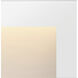 Taper 12v 2.50 watt Satin White Landscape Deck Sconce, Horizontal