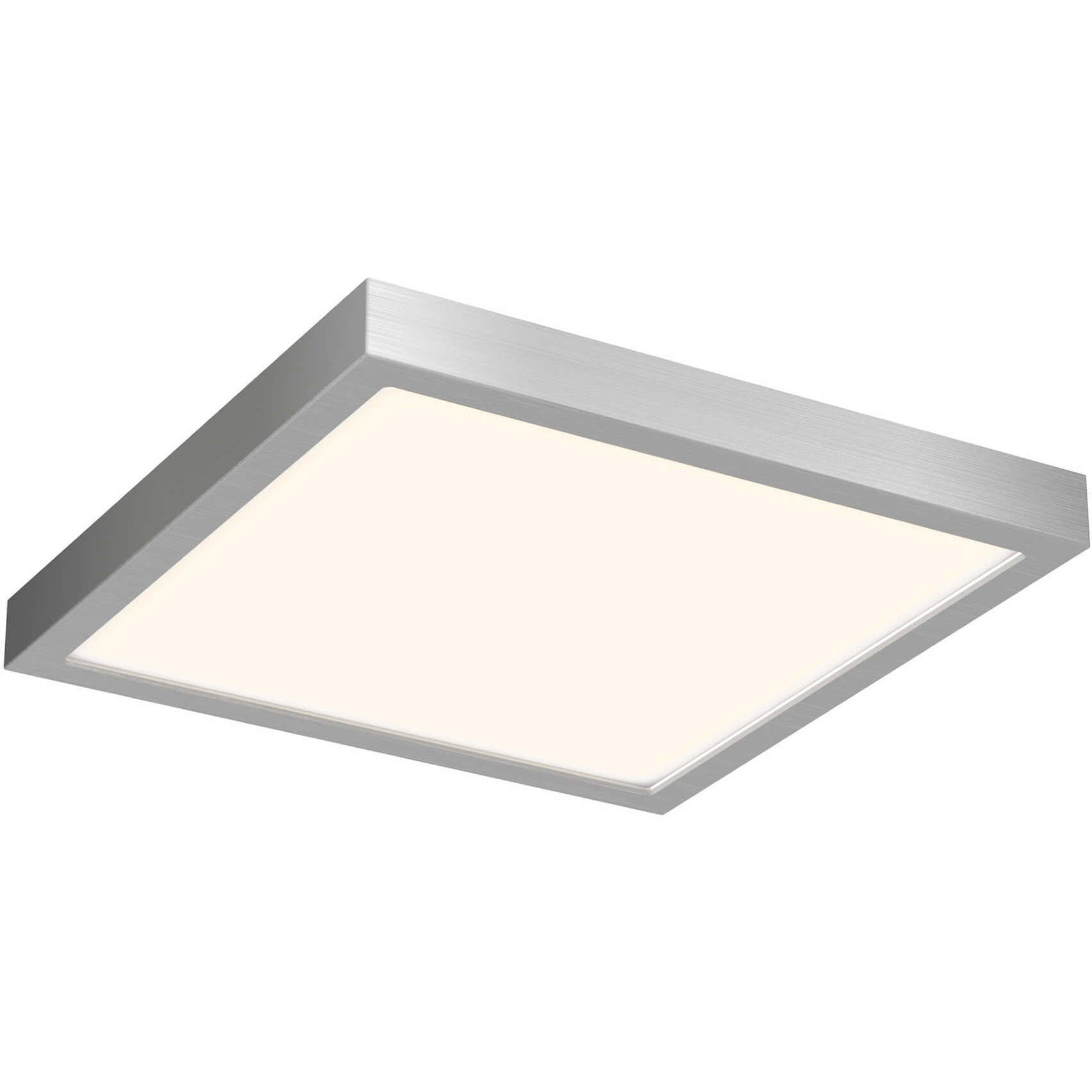 Delta LED 10 inch Satin Nickel Flushmount Ceiling Light, Indoor/Outdoor