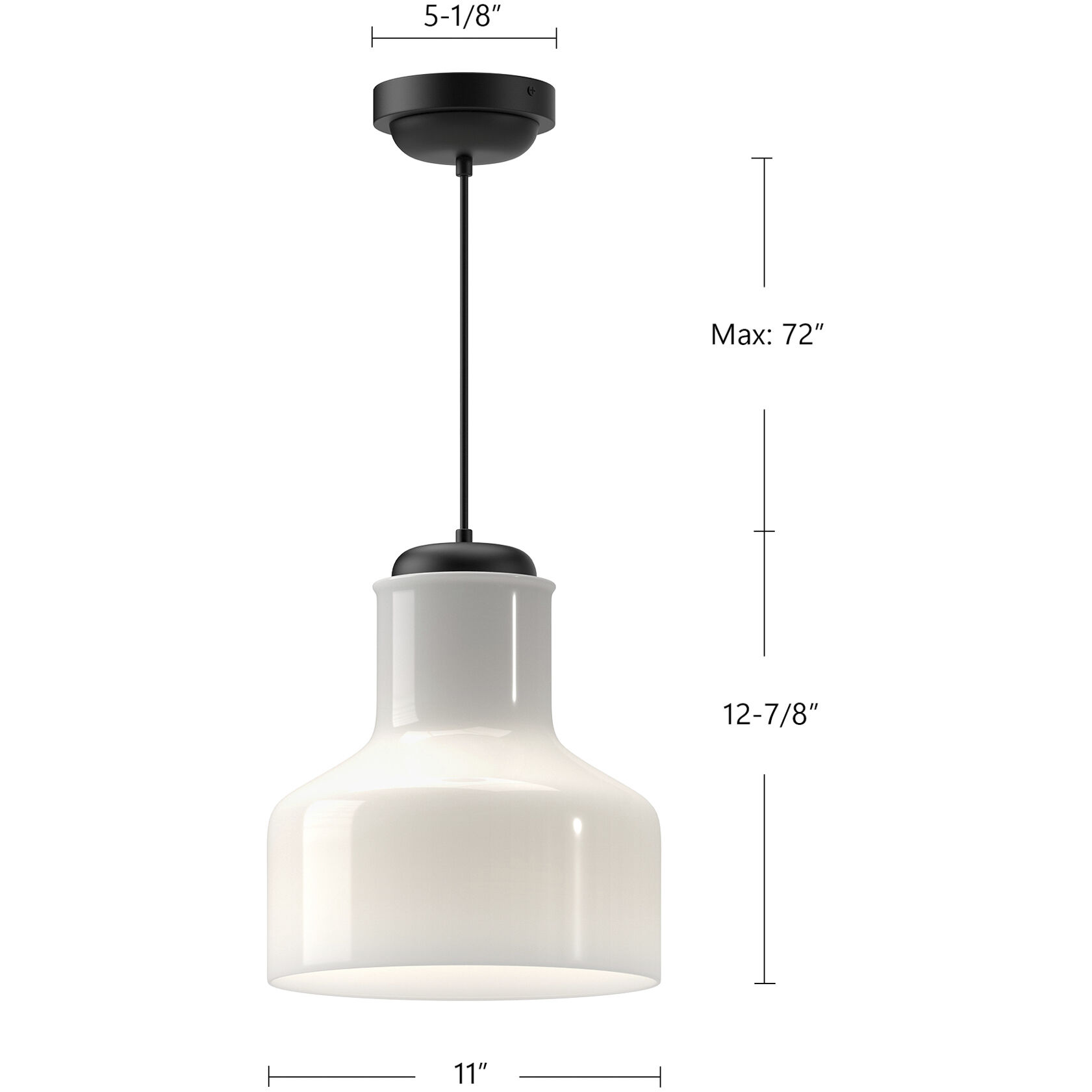 Alora Mood Westlake Pendant Ceiling Light in Matte Black