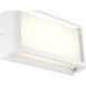 Malibu LED 5 inch White Outdoor Wall Sconce