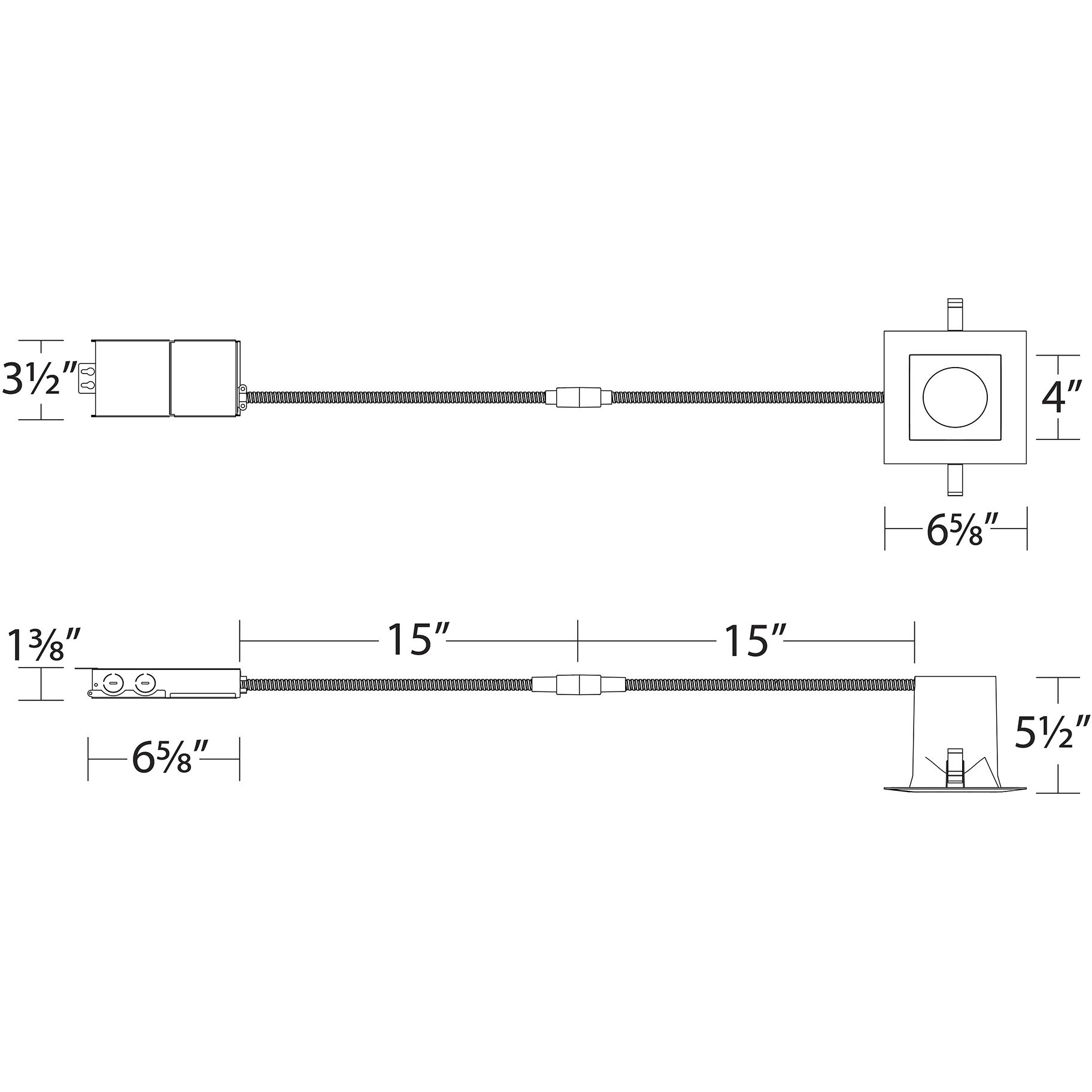 Blaze LED White Complete Kit Recessed Lighting