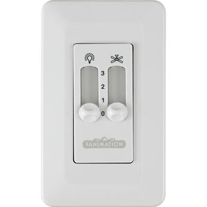 Controls White Fan Wall Control, Non-Reversing