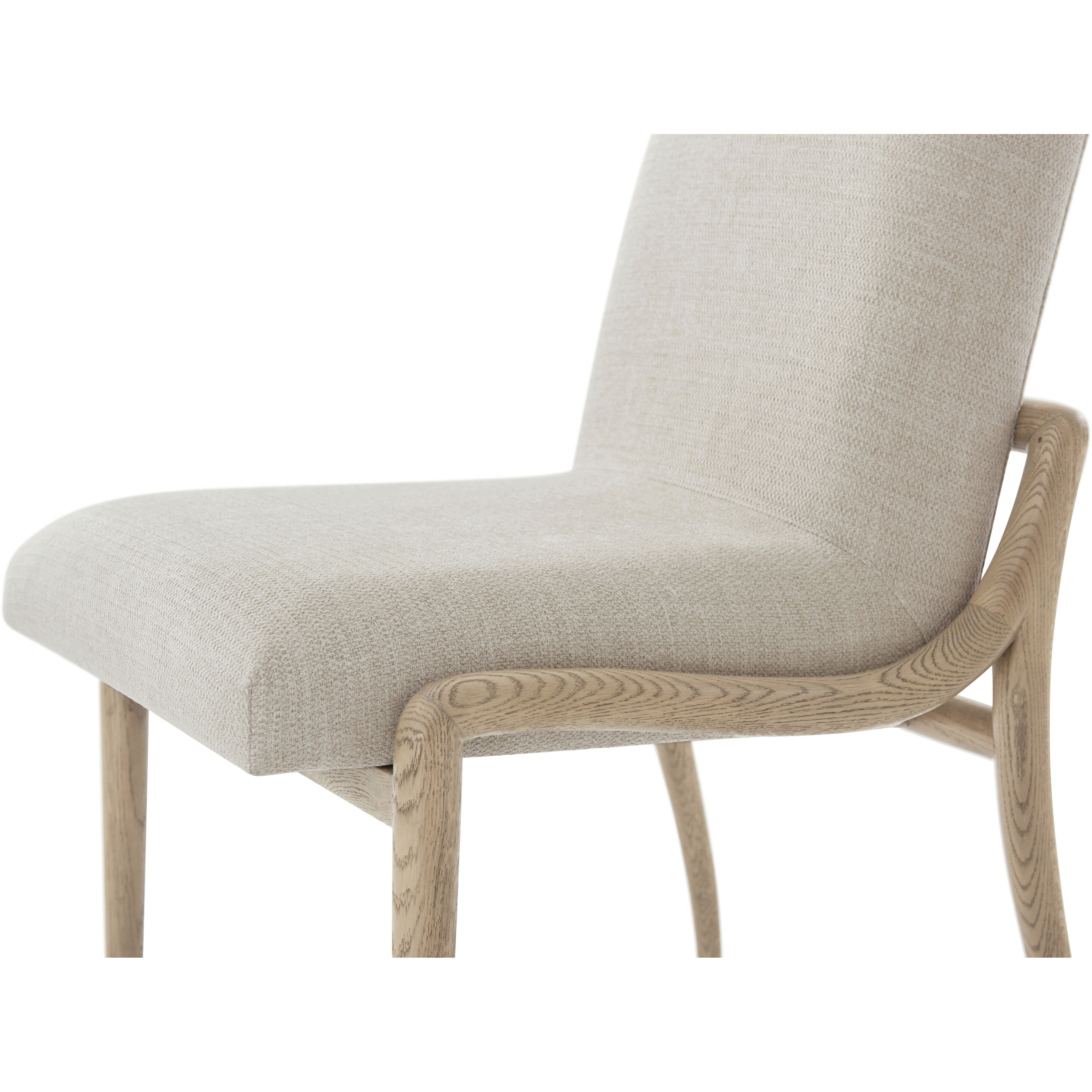 Catalina Dune Dining Side Chair, Wooden, Upholstered