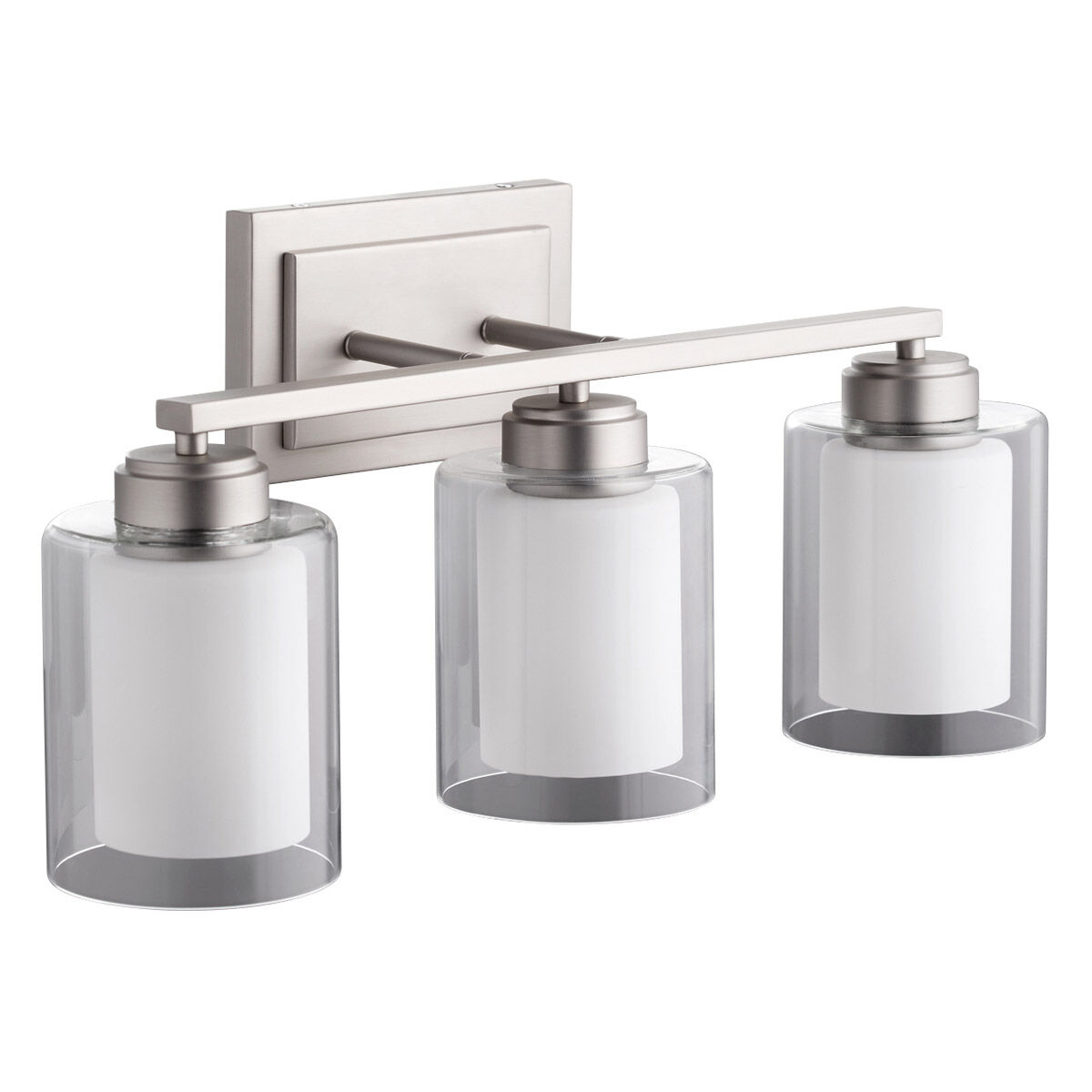 Fort Worth 3 Light 21 inch Satin Nickel Vanity Light Wall Light