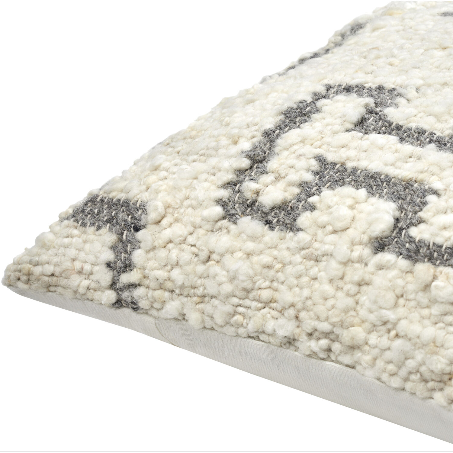 Figuration 20 X 20 inch Cream/Gray Accent Pillow