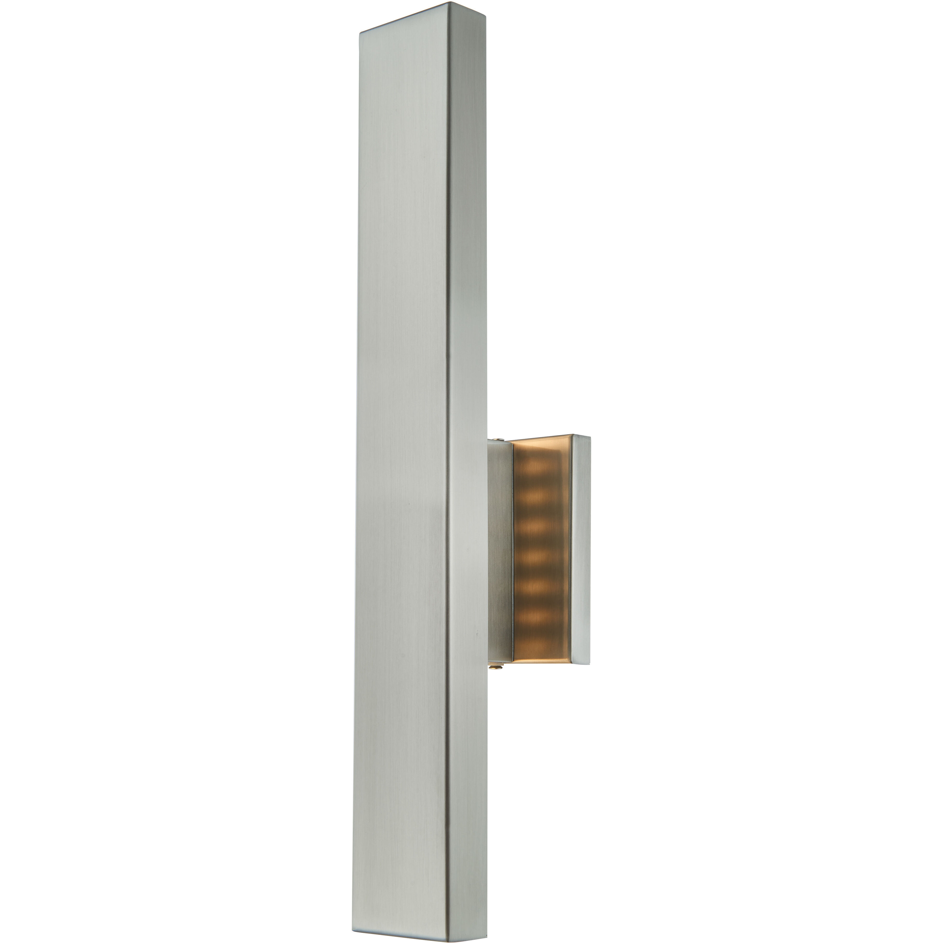 Yoga LED 24 inch Stainless Steel Outdoor Wall Light