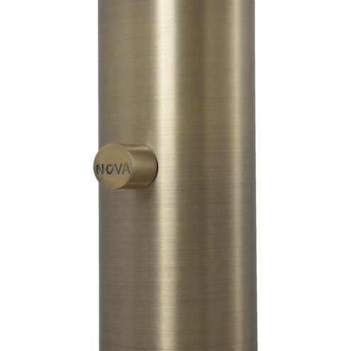 Rancho Mirage 87 inch 60.00 watt Weathered Brass and Black Arc Floor Lamp Portable Light