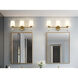 Henri 3 Light 24 inch Modern Gold Bathroom Vanity Wall Light